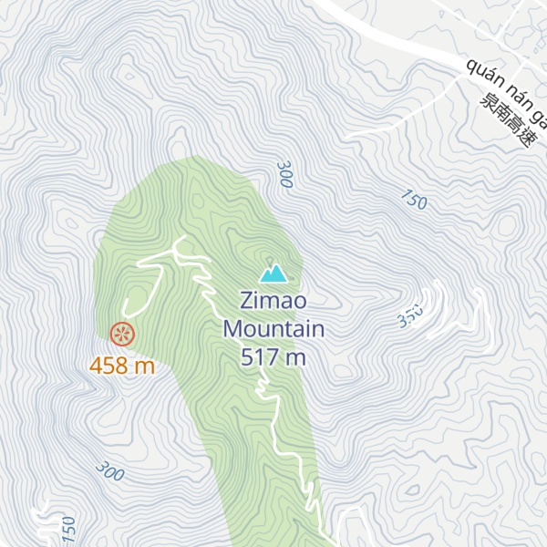 Map of Zimao Mountain