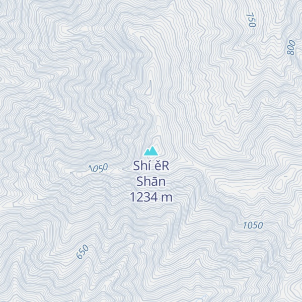 Map of Shí ěR Shān