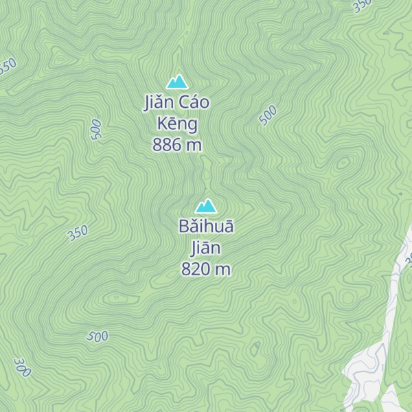 Map of Bǎihuā Jiān