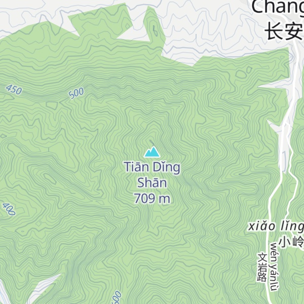 Map of Tiān Dǐng Shān