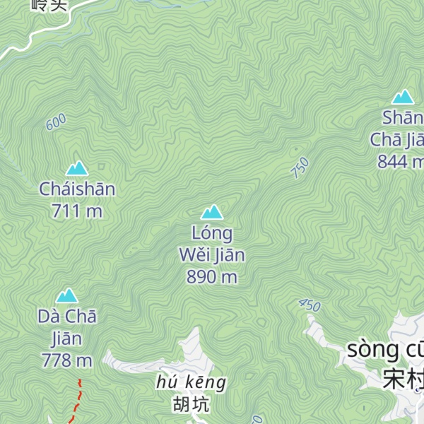 Map of Lóng Wěi Jiān