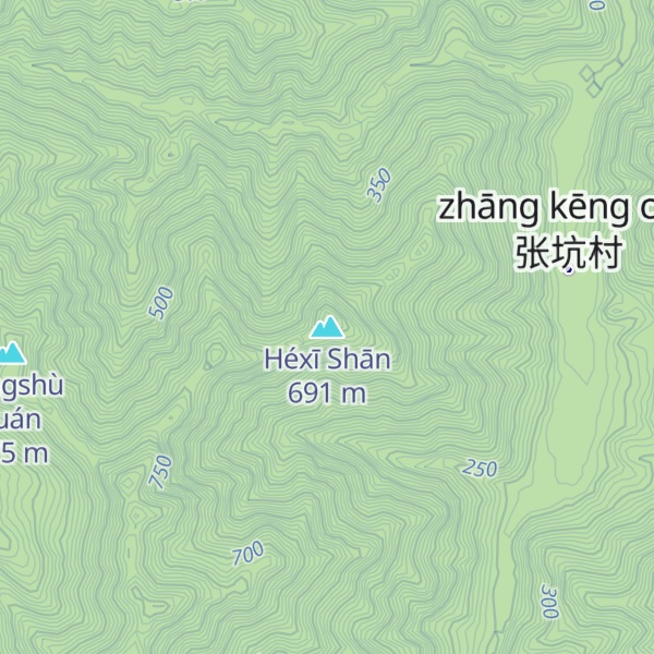 Map of Héxī Shān