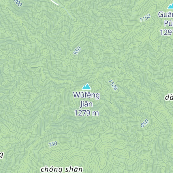 Map of Wǔfēng Jiān