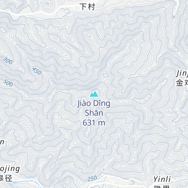 Map of Jiào Dǐng Shān
