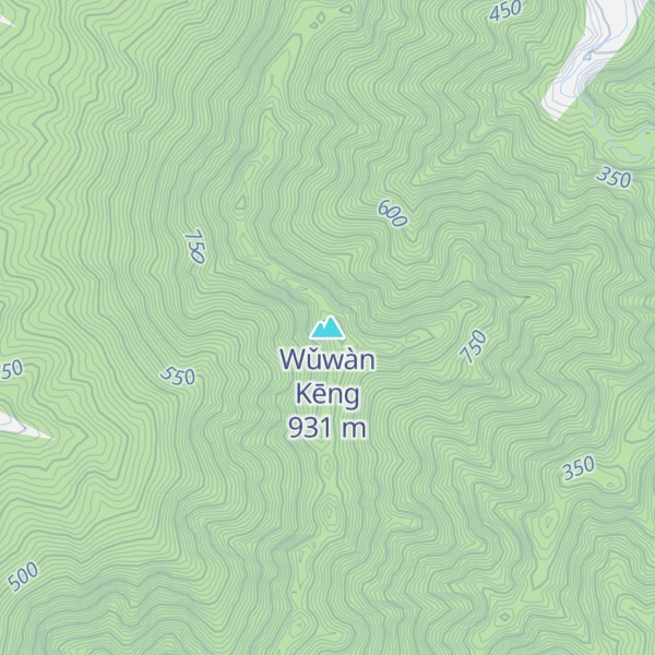 Map of Wǔwàn Kēng