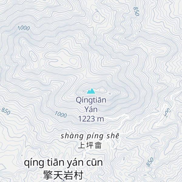 Map of Qíngtiān Yán