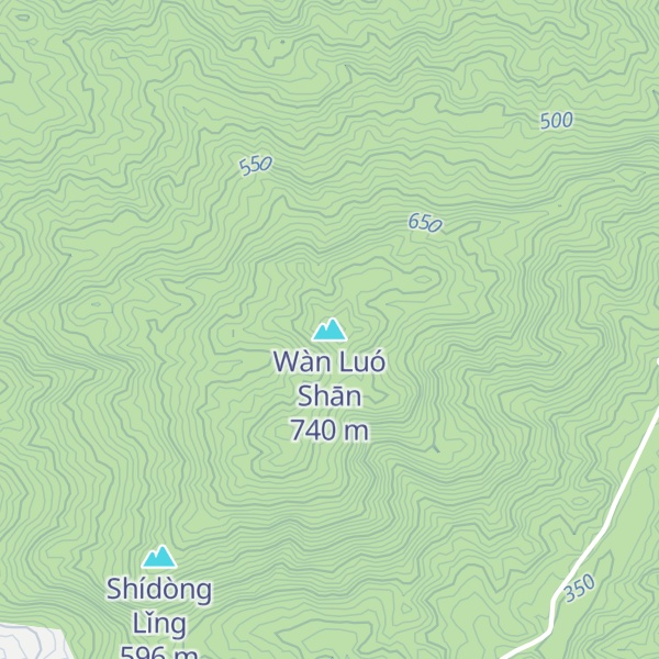 Map of Wàn Luó Shān