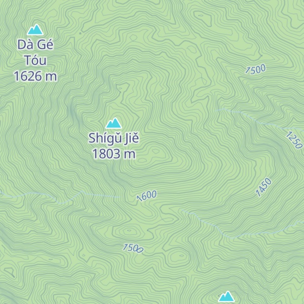 Map of Wǔ Léishān
