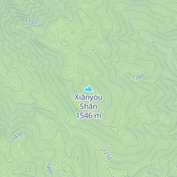 Map of Xiānyóu Shān