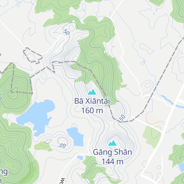 Map of Bā Xiāntái
