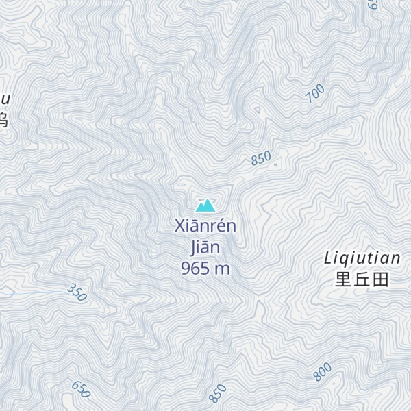 Map of Xiānrén Jiān