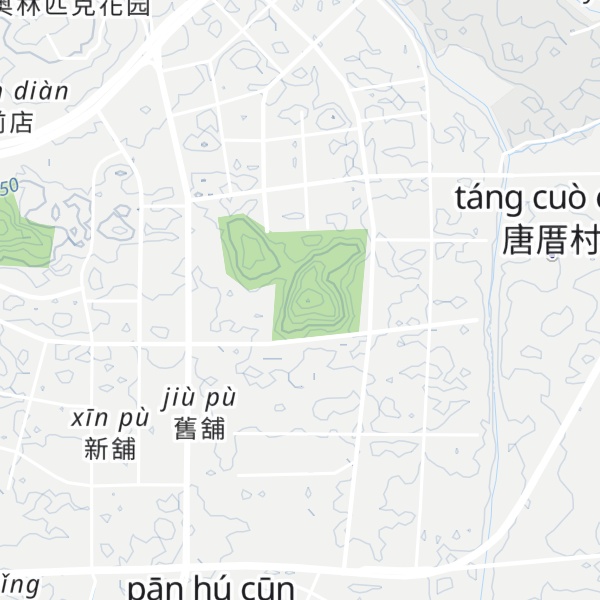 Map of Shīzǐ Shān