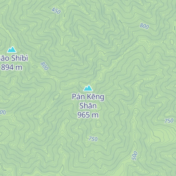 Map of Pán Kēng Shān