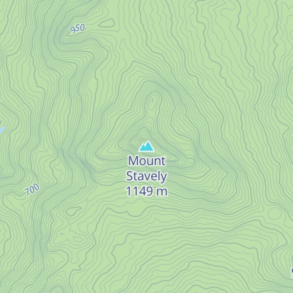 Map of Mount Stavely