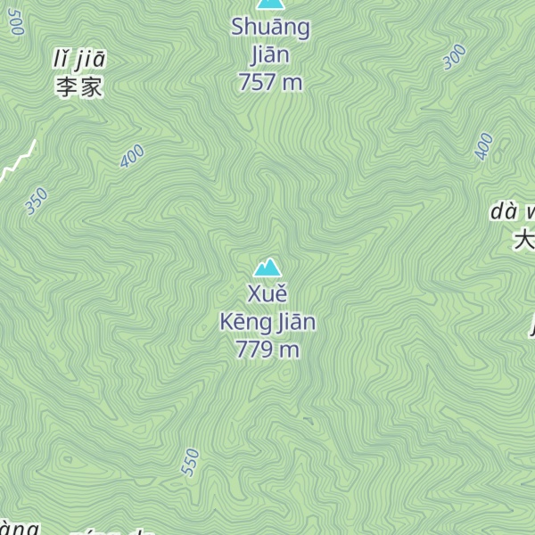 Map of Xuě Kēng Jiān