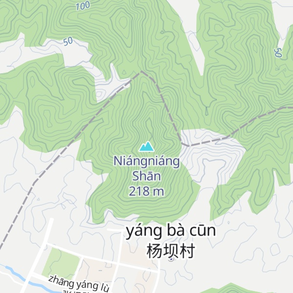 Map of Niángniáng Shān