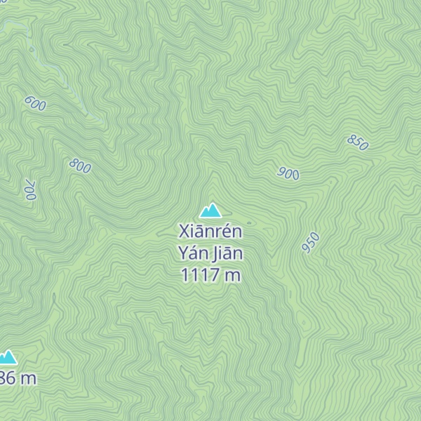 Map of Xiānrén Yán Jiān