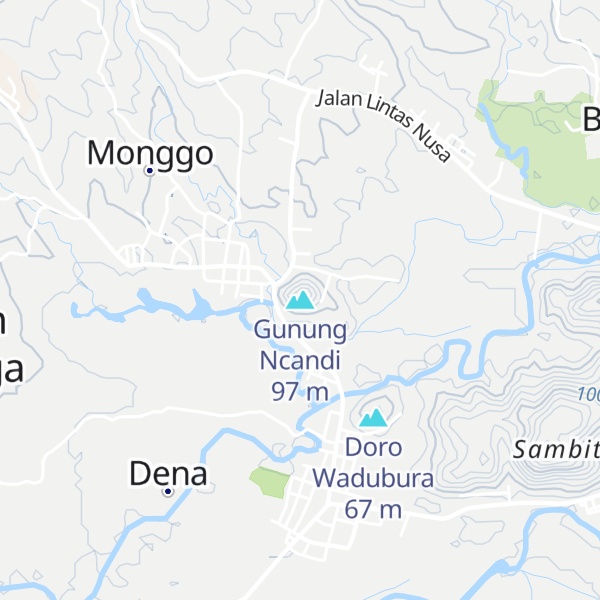 Map of Gunung Ncandi