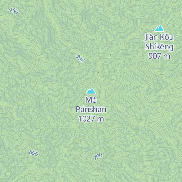 Map of Mó Pánshān