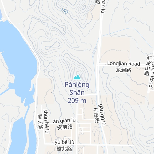 Map of Pánlóng Shān