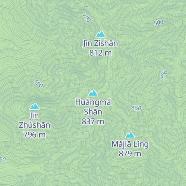 Map of Huángmá Shān