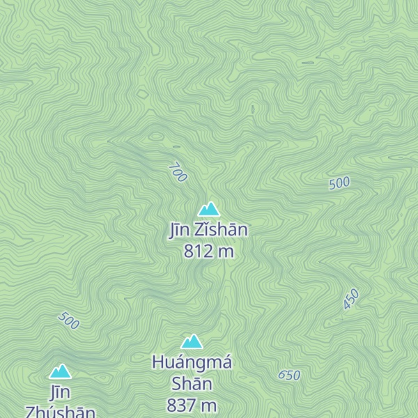 Map of Jīn Zǐshān