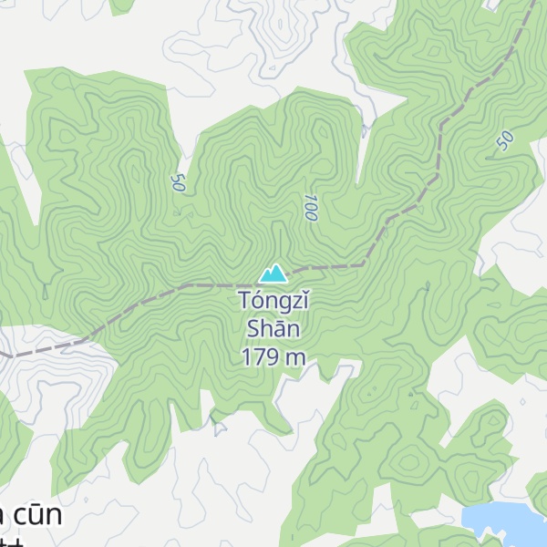 Map of Tóngzǐ Shān