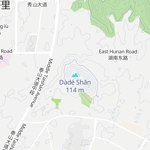 Map of Dàdé Shān