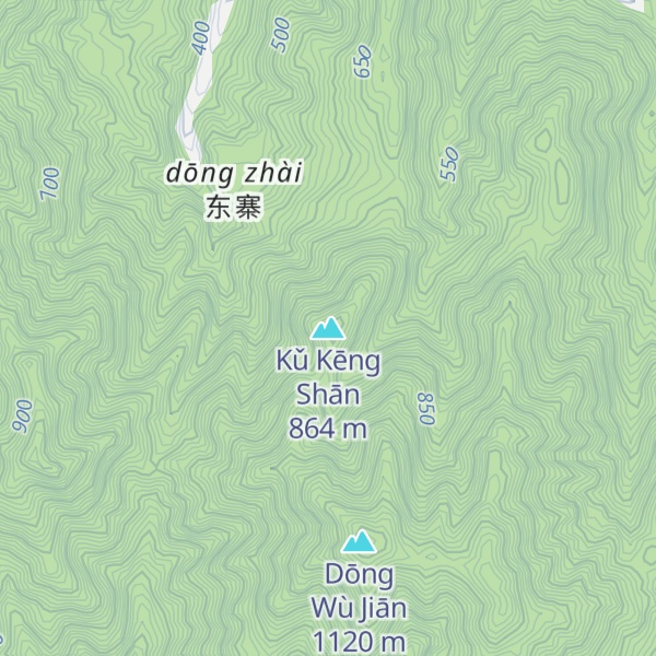 Map of Kǔ Kēng Shān
