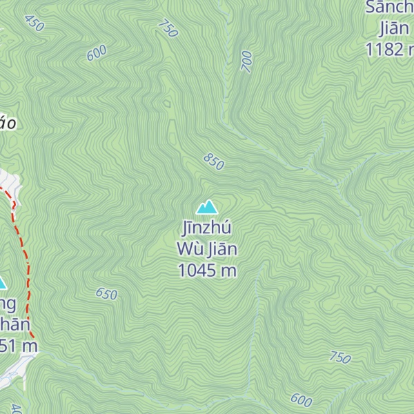 Map of Jīnzhú Wù Jiān