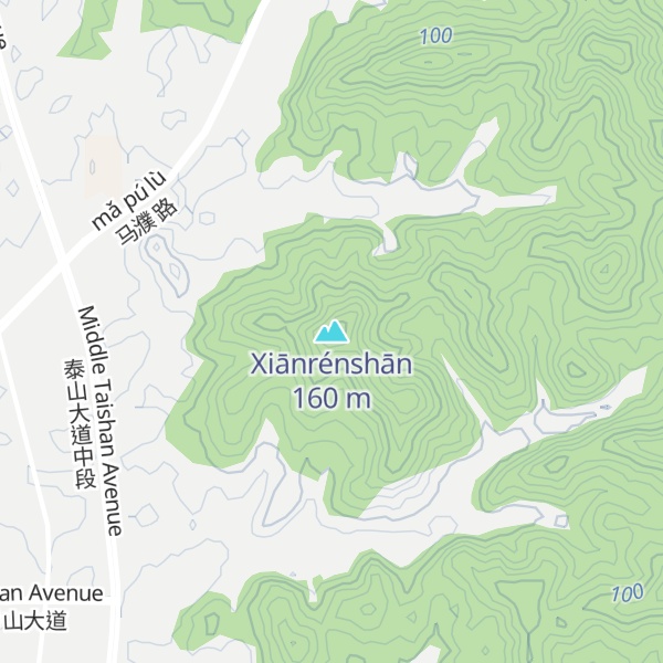 Map of Xiānrénshān