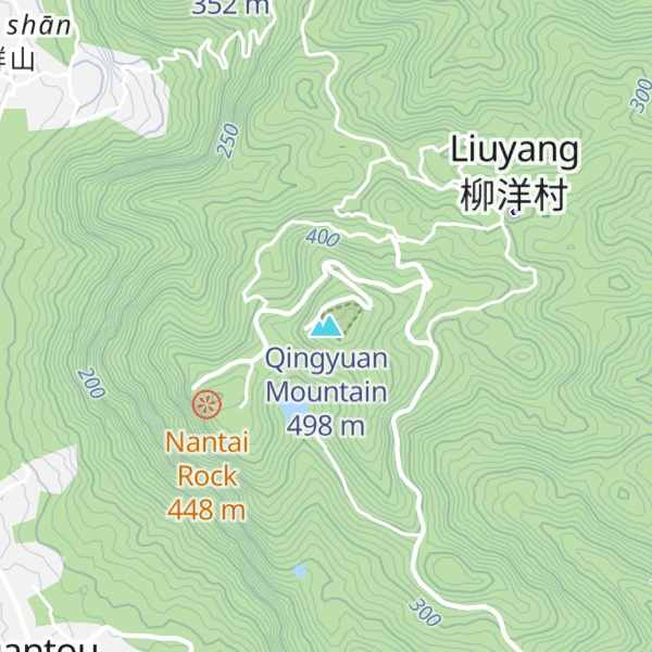 Map of Qingyuan Mountain