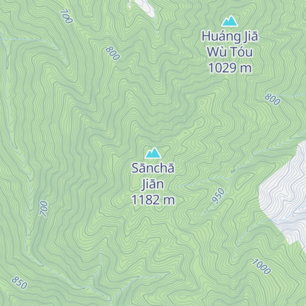 Map of Sānchā Jiān