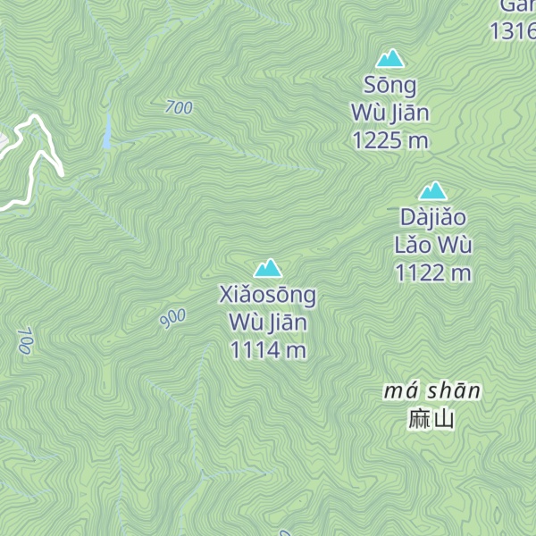Map of Xiǎosōng Wù Jiān