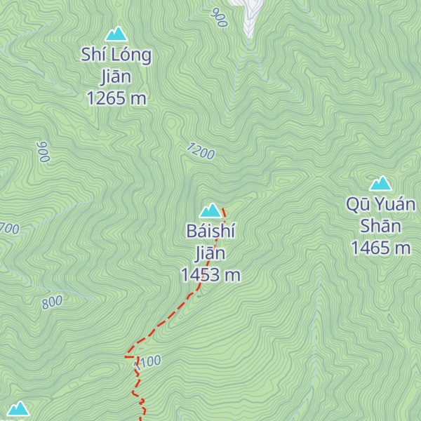 Map of Báishí Jiān