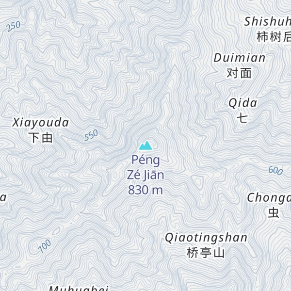 Map of Péng Zé Jiān