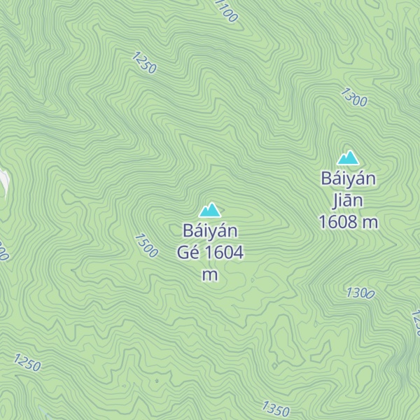 Map of Báiyán Gé