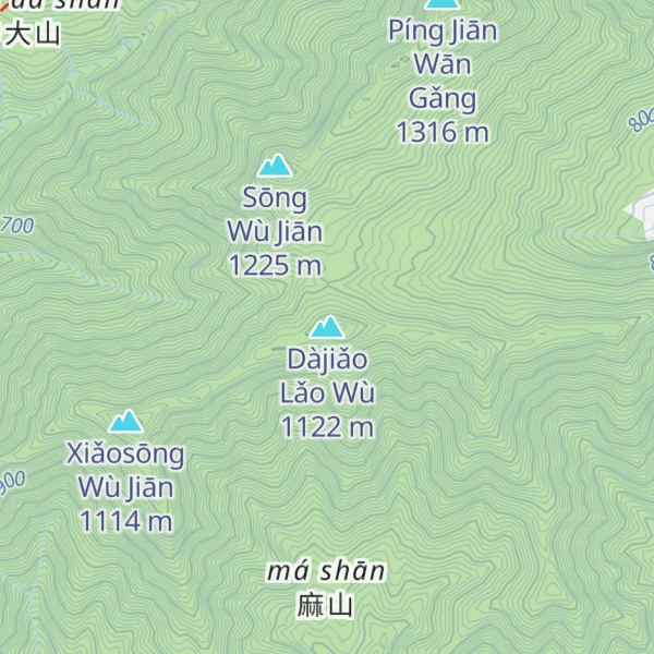 Map of Dàjiǎo Lǎo Wù