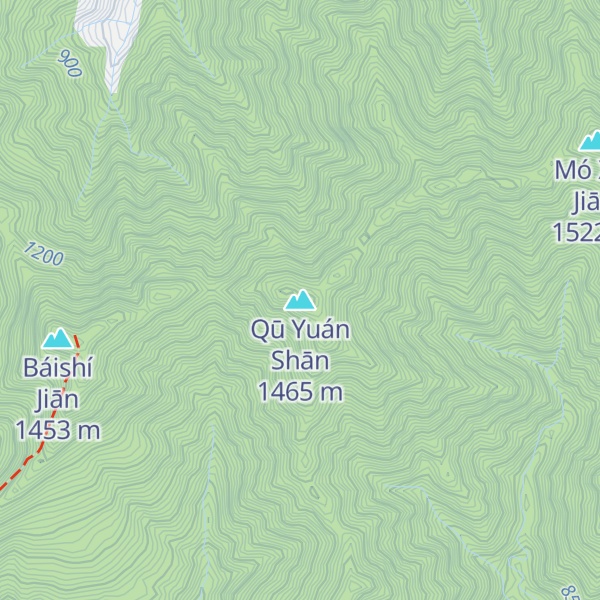 Map of Qū Yuán Shān