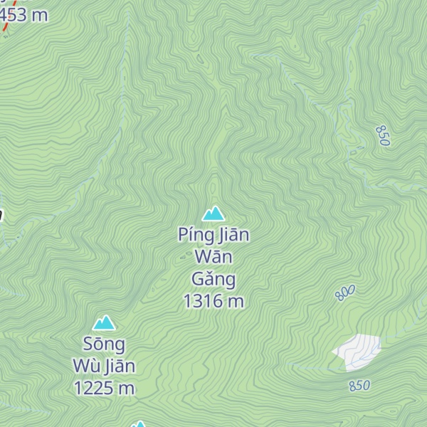 Map of Píng Jiān Wān Gǎng