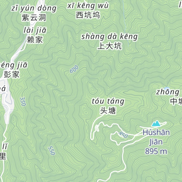 Map of Dēngzhǎn Dié
