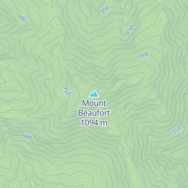 Map of Mount Beaufort