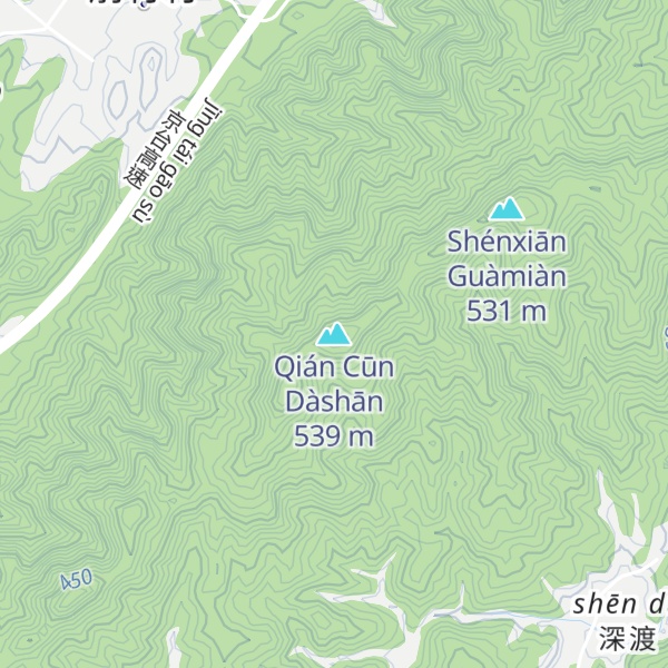 Map of Qián Cūn Dàshān