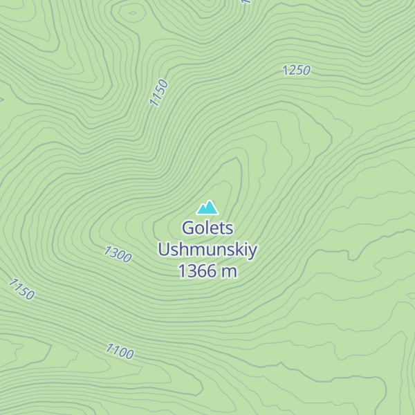 Map of Golets Ushmunskiy