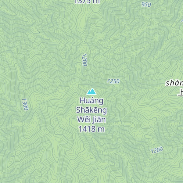 Map of Huáng Shākēng Wěi Jiān