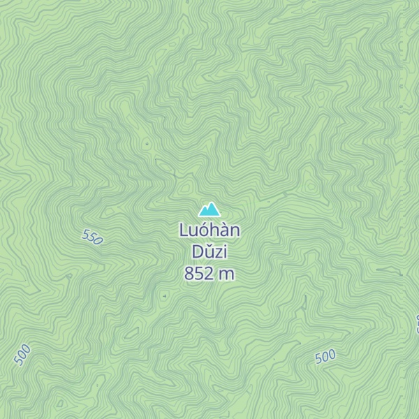Map of Luóhàn Dǔzi