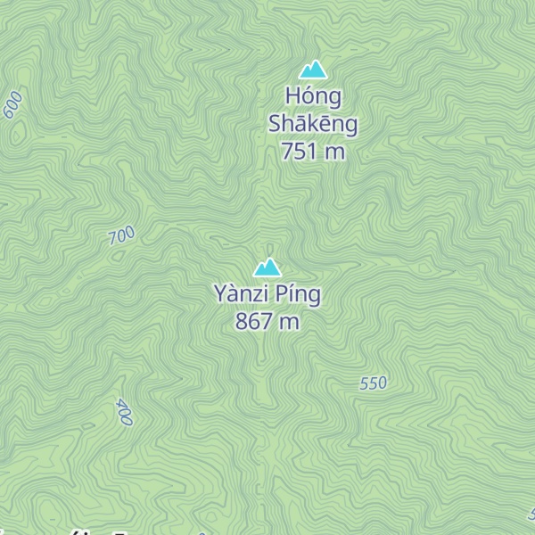 Map of Yànzi Píng