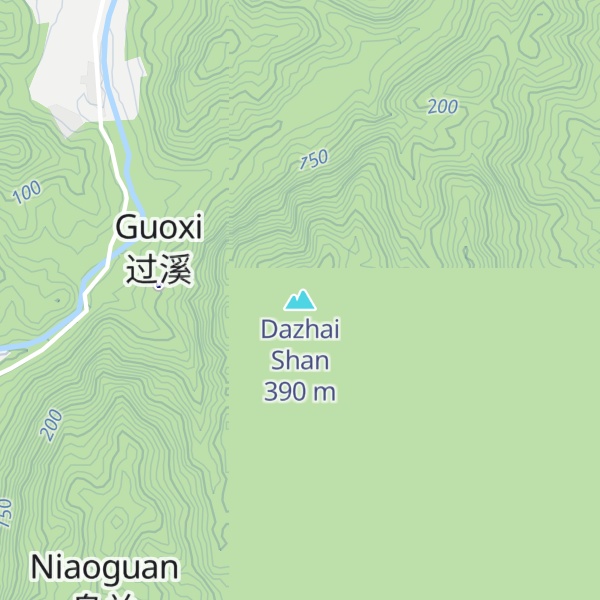 Map of Dazhai Shan