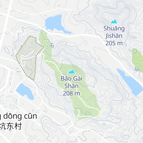 Map of Bǎo Gài Shān