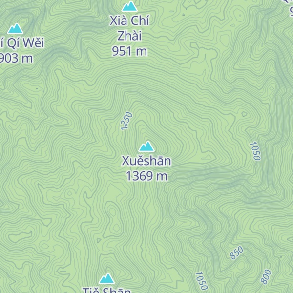 Map of Xuěshān
